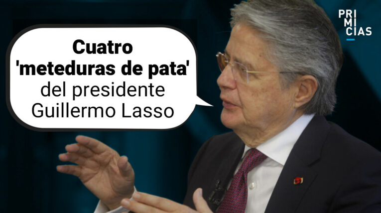 Cuatro momentos polémicos del presidente Guillermo Lasso