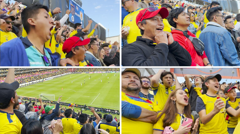 Así vivieron los hinchas la victoria de Ecuador frente a Uruguay