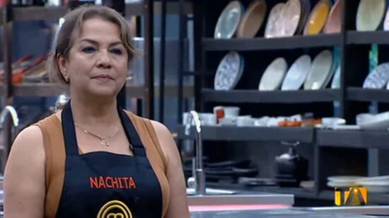 Nachita, quinta eliminada de MasterChef Celebrity Ecuador.