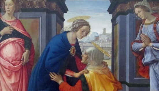 La Visitación, pintura  de Domenico Ghirlandaio.